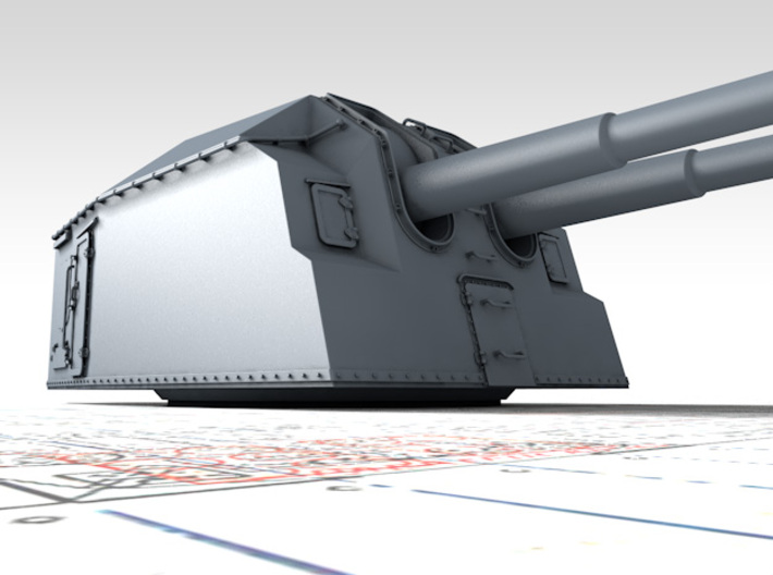 1/72 DKM 15cm/48 (5.9") Tbts KC/36T Gun x1 3d printed 3D render showing product detail