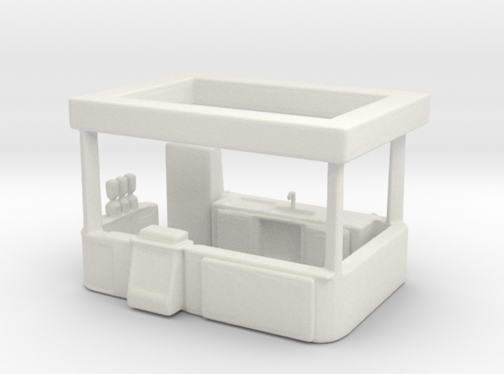 S Scale Food Stand 3d printed This is render not a picture