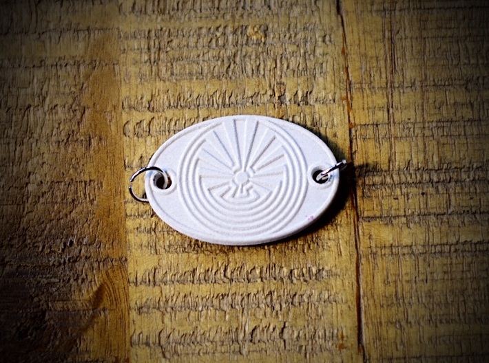 Radial Labyrinth Aromatherapy Convertible Pendant 3d printed