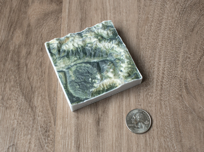 Telluride, Colorado, USA, 1:250000 Explorer 3d printed 