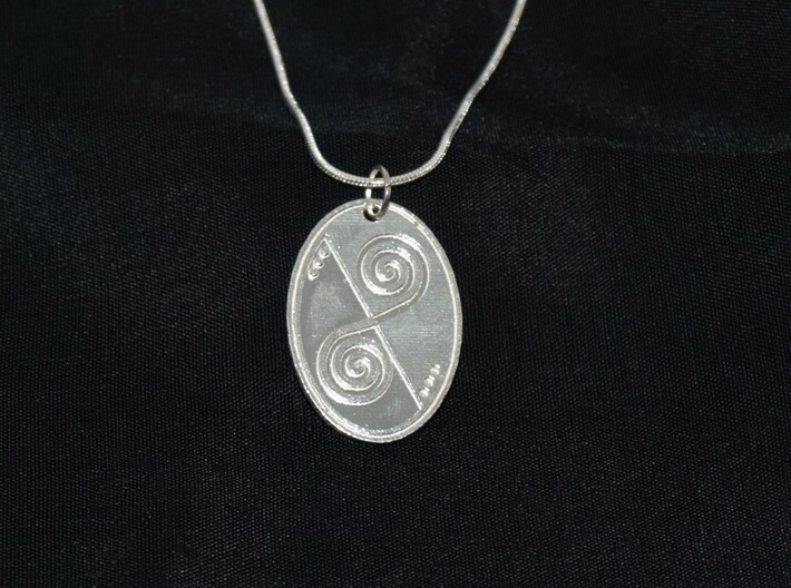 Celtic Swirl Pendant 3d printed 