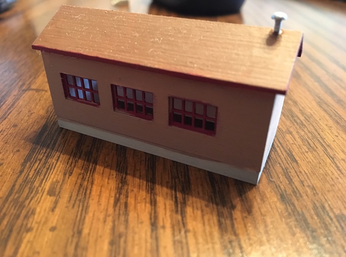 'N Scale' - Yard Manager Building 3d printed