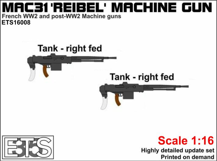 ETS16008 - MAC-31 'Reibel' machine gun (tank) 2X 3d printed