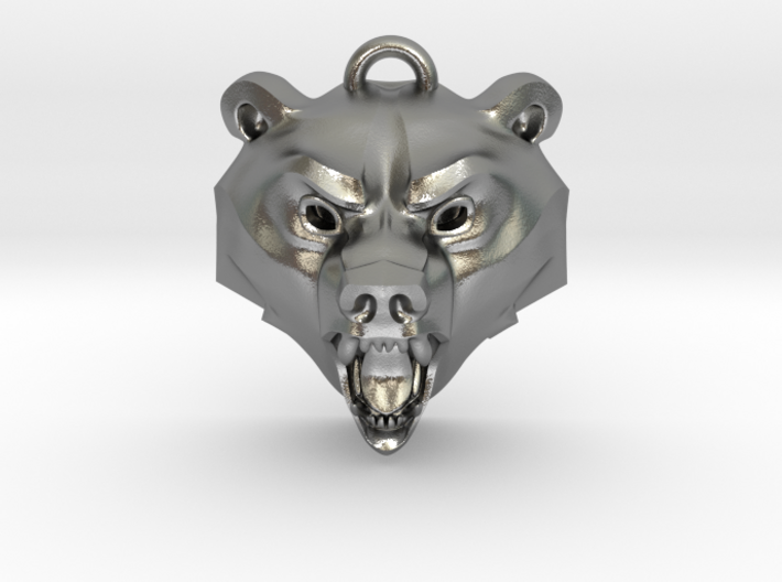 Bear Medallion (solid version) small 3d printed