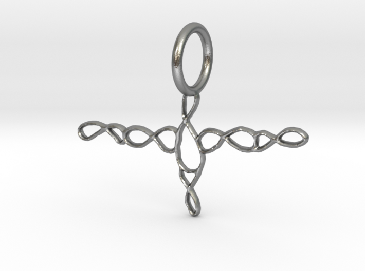 Tangled Figure 8 Pendant 3d printed