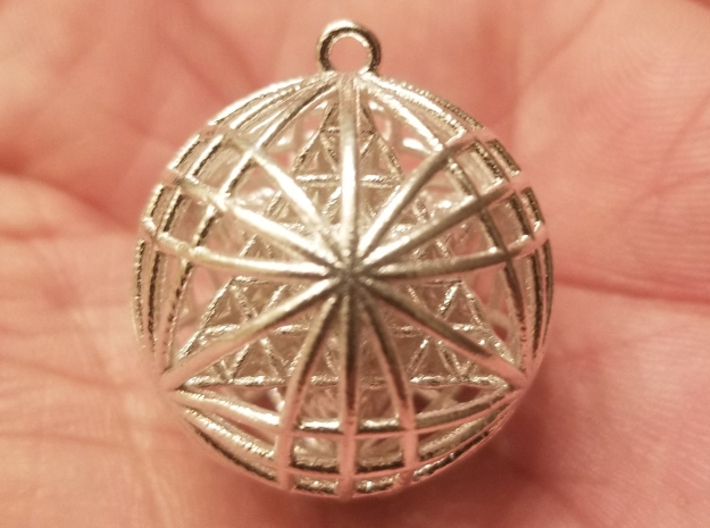 Tantric Star of Awesomeness Pendant 1&quot; 3d printed