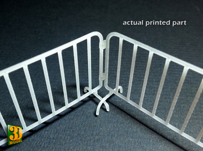 Portable barrier 30x (1/35) 3d printed Portable barriers -30 pieces - actual print