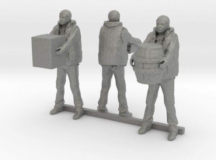 HO Scale Dock Workers 3d printed This is a render not a picture
