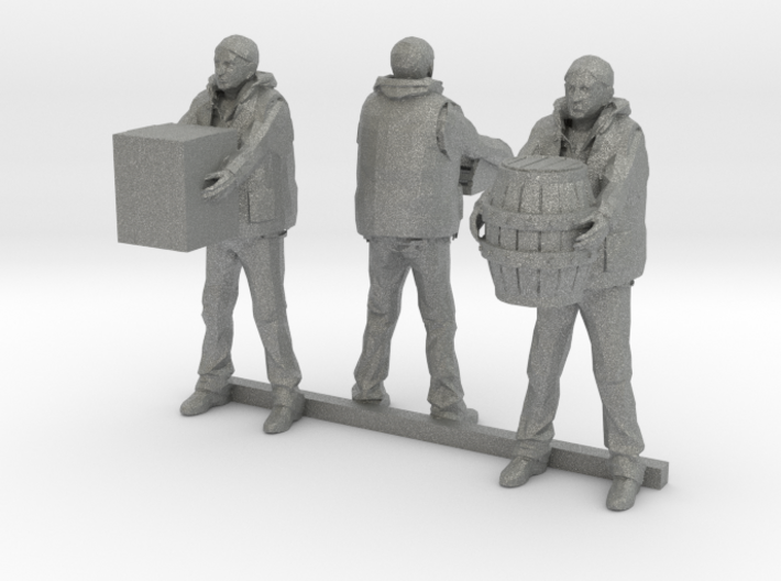 O Scale Dock Workers 3d printed This is a render not a picture