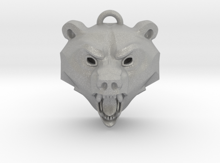 Bear Medallion (hollow version) small 3d printed