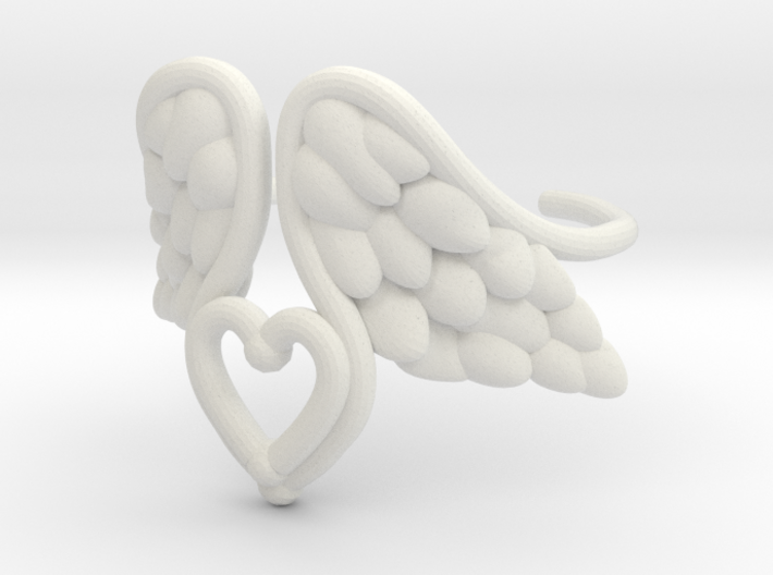 Tinas hearted wings 3d printed