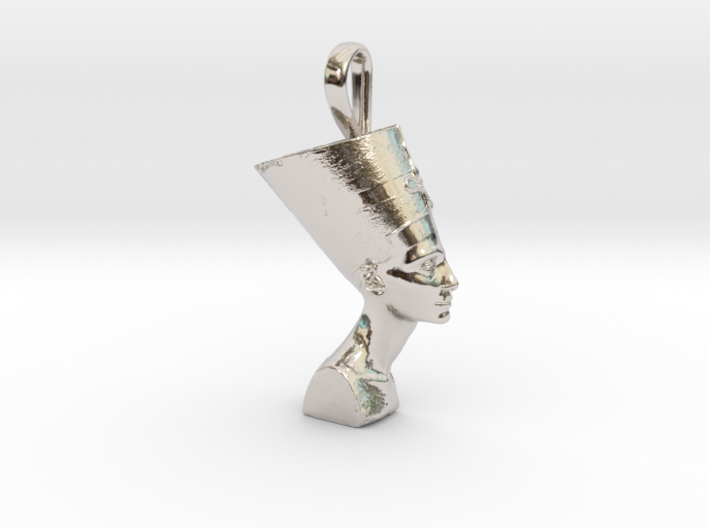 NEFERTITI petite necklace pendant (facing forward) 3d printed