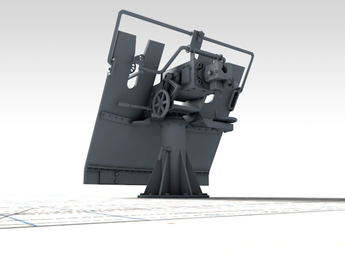 1/35 3-pdr 1.85"/40 (47 mm) MKV Mounting 3d printed 3D render showing product detail