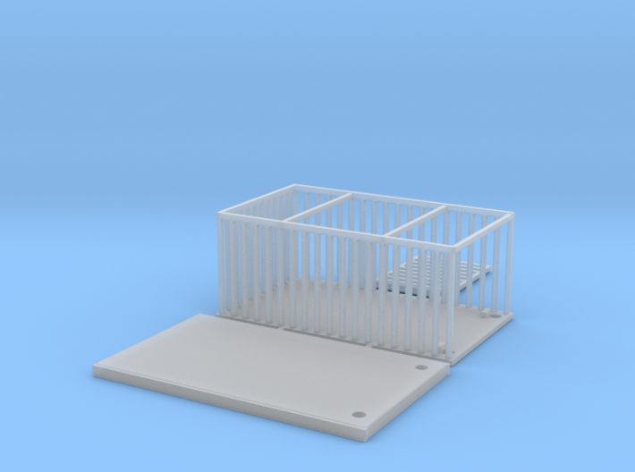 Animal Cage Nscale 3d printed Animal cage N scale