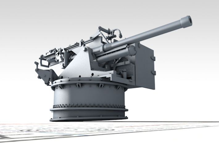 1/128 6-pdr (57mm)/7cwt QF MKIIA (MTB) x2 3d printed 3D render showing product detail