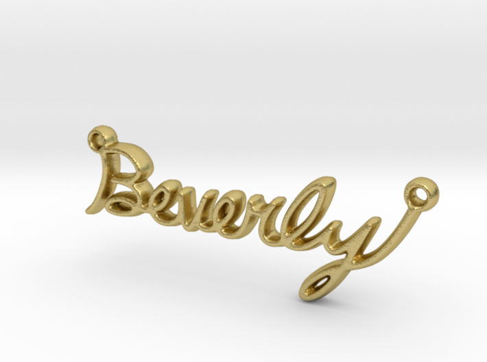 Beverly Script First Name Pendant 3d printed