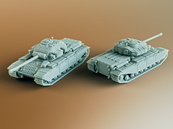 FV201 (A45) British Universal Tank Scale: 1:285 3d printed