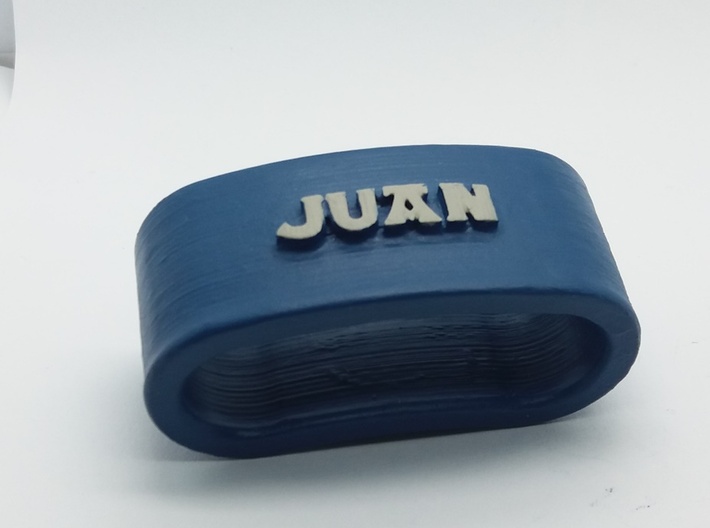 JUAN napkin ring with lauburu 3d printed 