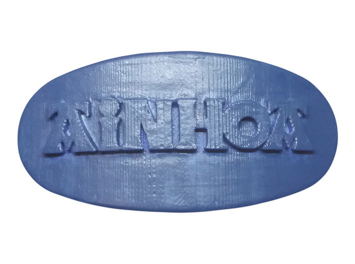 AINHOA Personalized Oval Hair Barrete 60-76 3d printed 
