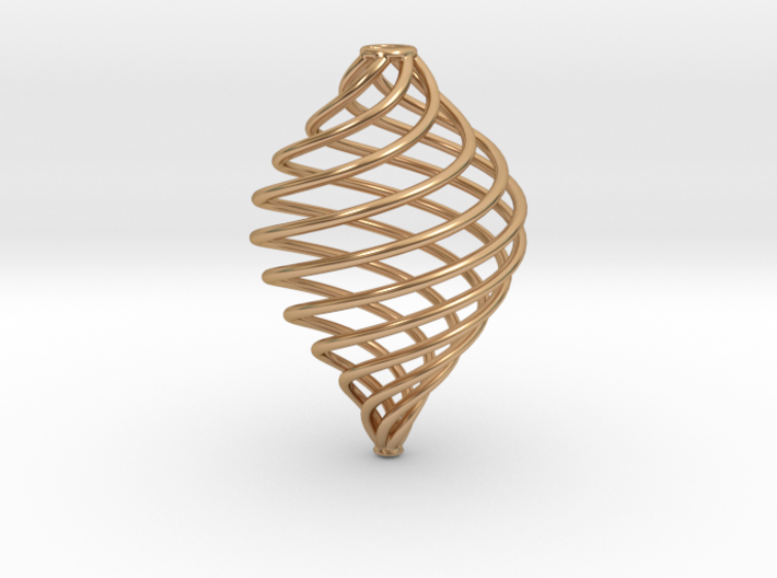 Twisted Ornament Accent Pendant 3d printed