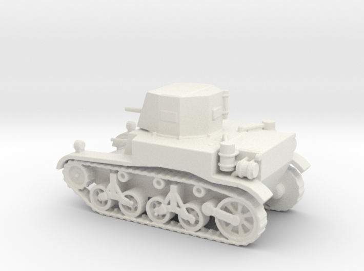 1/100 Scale M1A1 Light Tank 3d printed