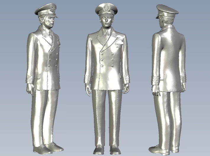 1/72 scale US Navy officer figure 3d printed