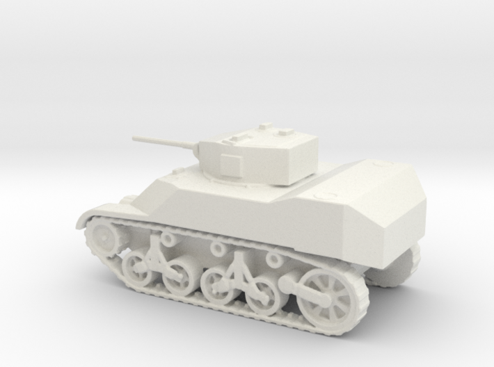 1/100 Scale M5A1 Light Tank 3d printed
