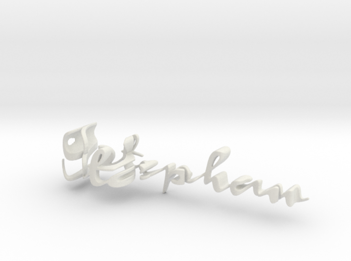 3dWordFlip: Stephan/Diana 3d printed
