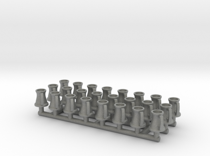 Set of 24 medieval style tankards for 1/24 scale s 3d printed