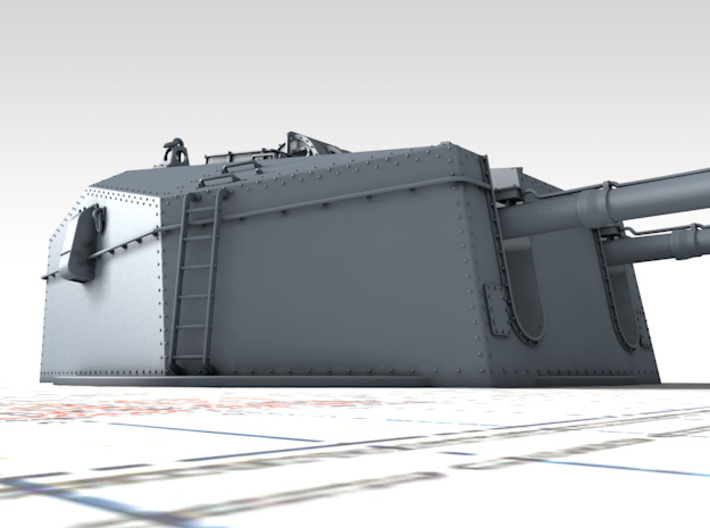 1/192 HMS Tiger Class 6"/50(15.2cm) QF MKN5 Gun x1 3d printed 3d render showing product detail