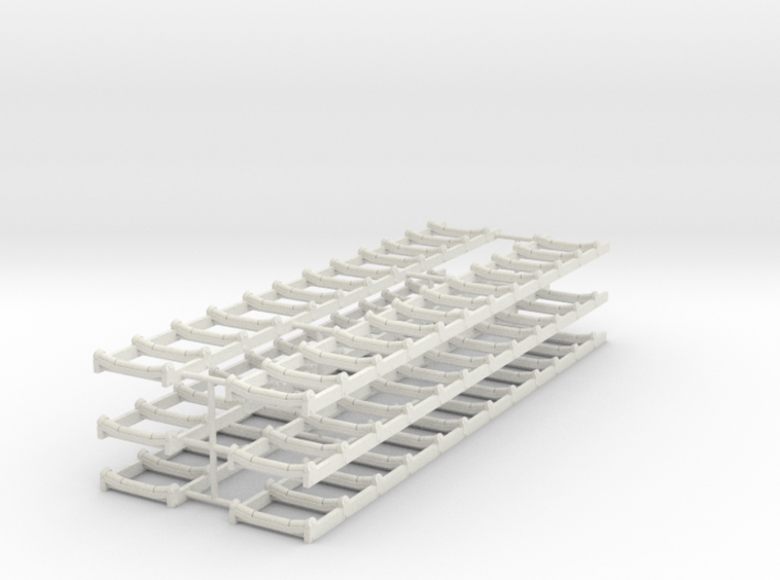 1/50th Set of six conveyor racks 3d printed