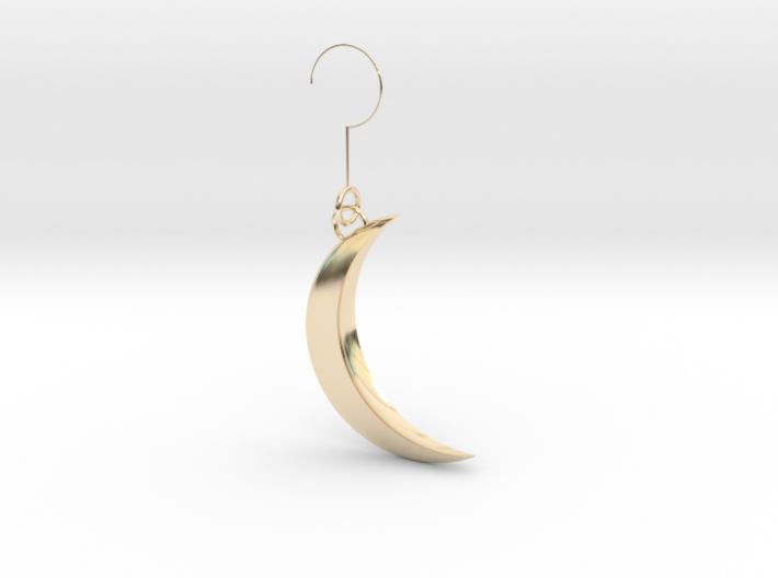Luna earring 3d printed
