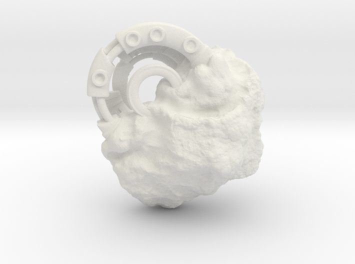 Asteroid Space Station 01 - 6mm 3d printed 