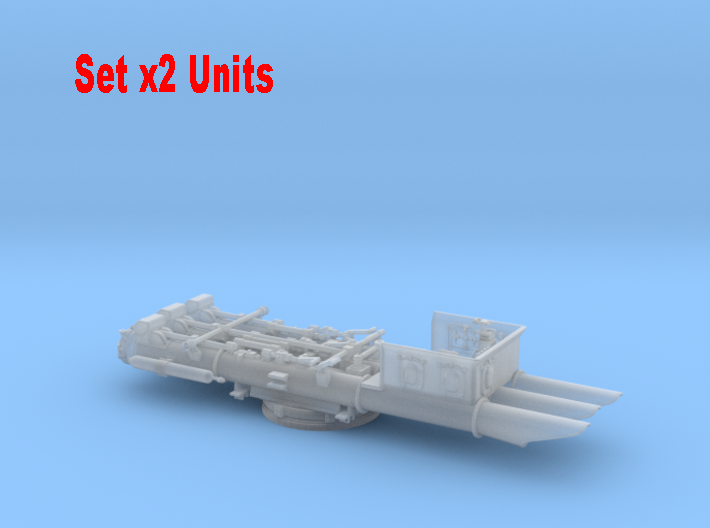 1/400 DKM SCHARNHORST Torpedo Tubes Set x2 3d printed 
