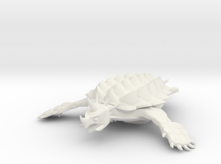 Regitorax - Fleetscale Turtle Kaiju 3d printed 