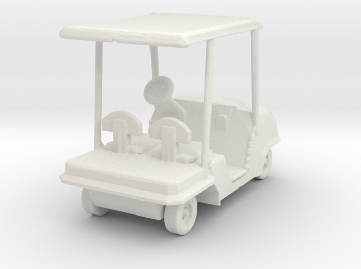 S Scale Golf Cart 3d printed This is a render not a picture