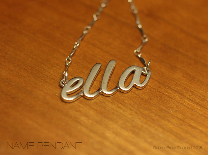 Custom Name Pendant &quot;Ella&quot; 3d printed