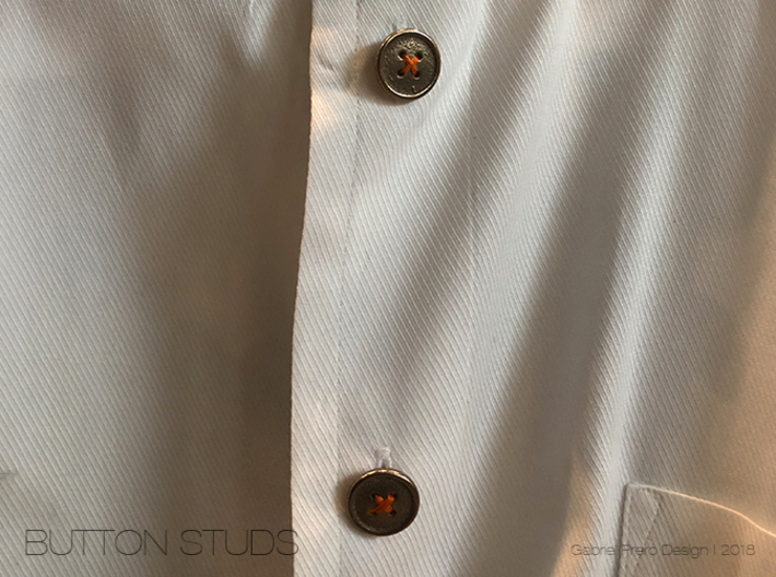 Button Tuxedo Stud - SINGLE 3d printed 