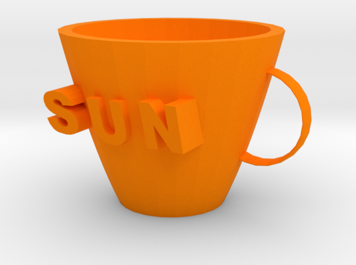 Sun mug 3d printed