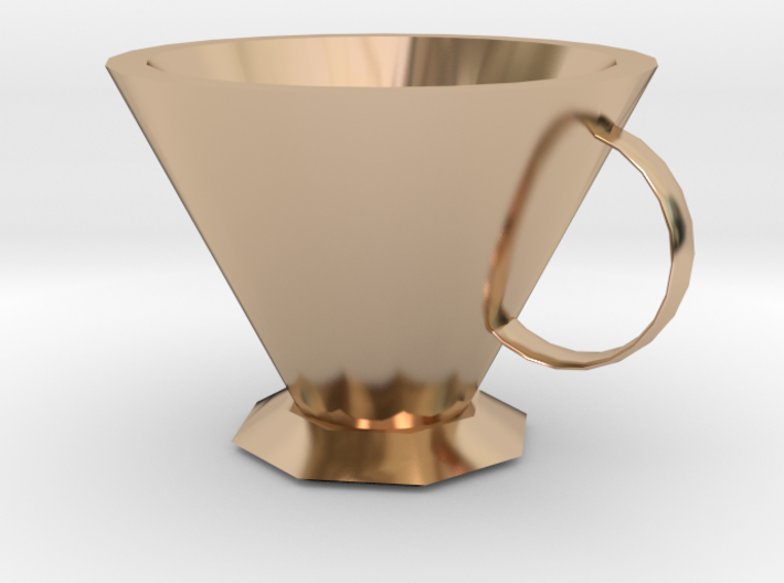 Octagonal mug 3d printed