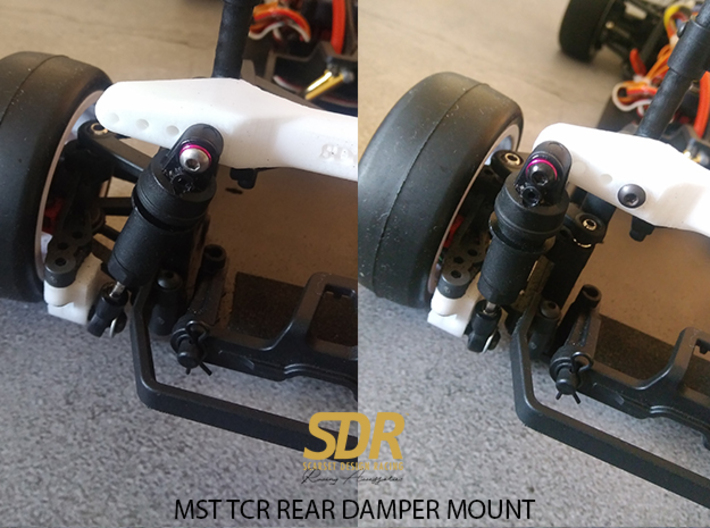 SDRacing MST TCR rear damper mounts 3d printed 
