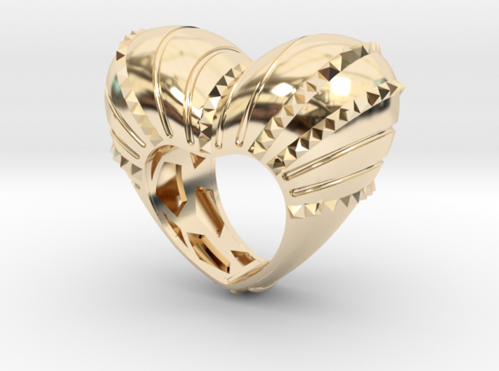 Crazy In Love Ring 3d printed