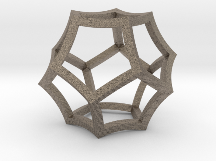 Hyperbolic Dodecahedron 3d printed 