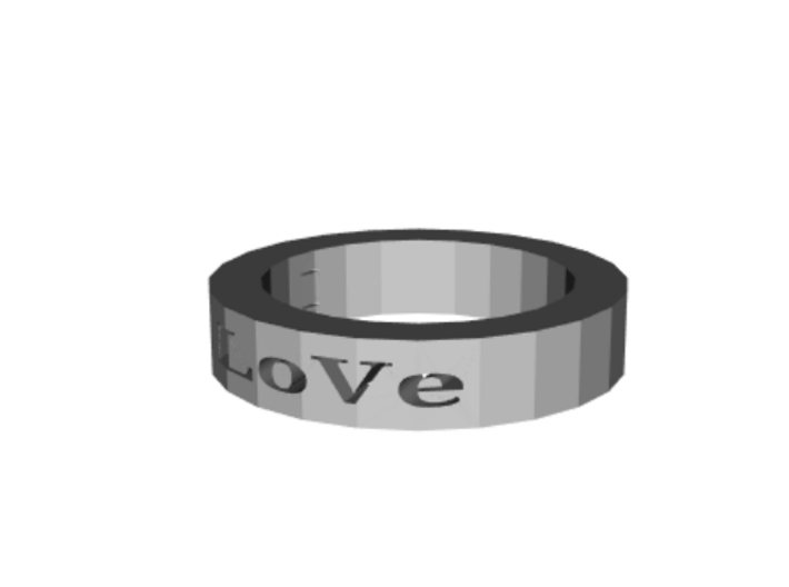 LOVE RING 3d printed