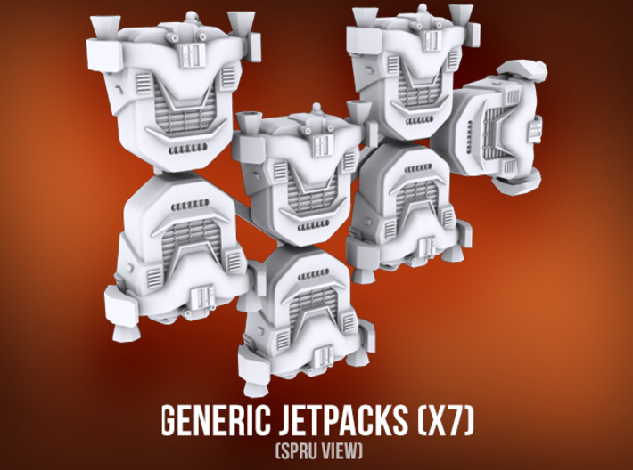 Generic Jetpacks (x7) 3d printed 