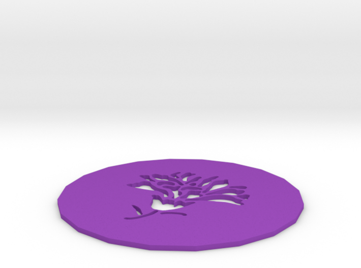 Carnation Coaster 3d printed