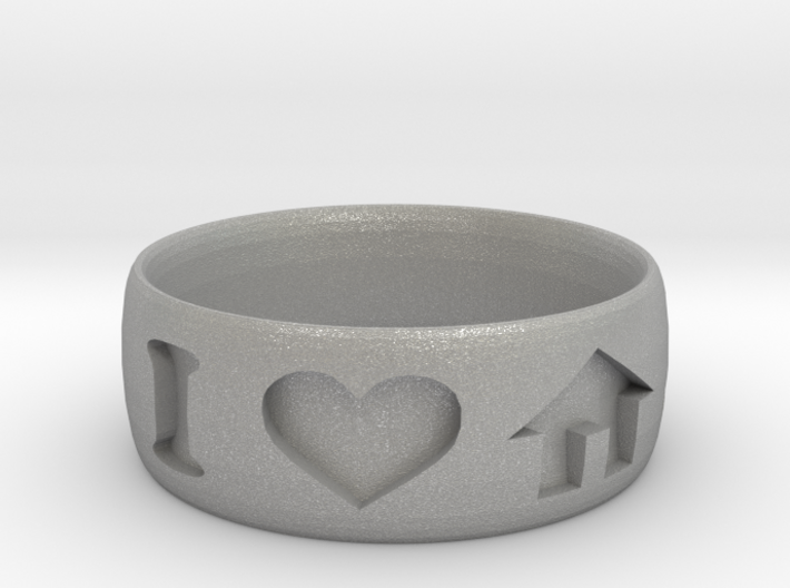 I Heart House Music Ring 3d printed