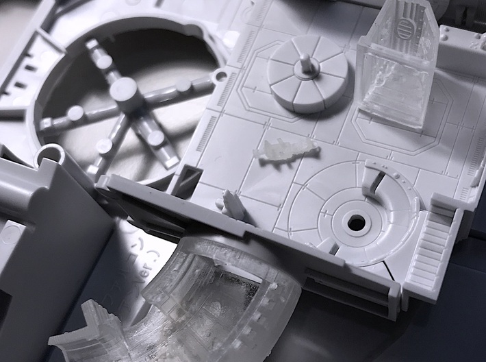 Bandai Lando Falcon Corridors and Details, 1:144 3d printed Test prints