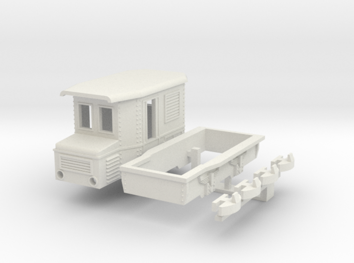 Small narrow gauge electric locomotive (Kit) 3d printed