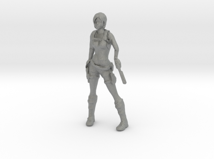 HO Scale Laura With a Gun 3 3d printed This is a render not a picture